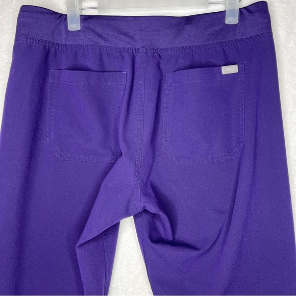 FIGS Women’s Livingston Basic Purple Drawstring Scrub Pants Medium Tall Pockets - Picture 1 of 7